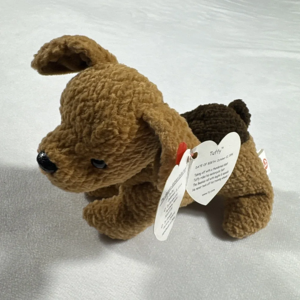 TY Beanie Baby‎ TUFFY Plush Stuffed Animal Toy Retired Birthday 1996